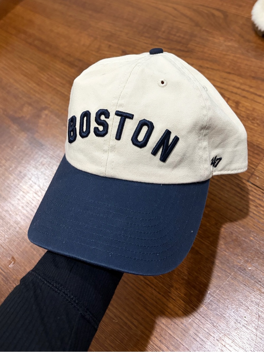 47 Boston Two-Tone Cap - Navy & Cream